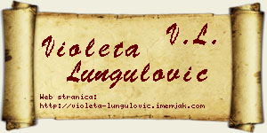 Violeta Lungulović vizit kartica